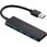 USBハブ USB3.2 Gen1 (USB-A×4) バスパワー コンパクト 薄型 ケーブル長10cm