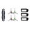 DEEBOT X1 TURBO/OMNI交換用消耗品 交換キット(サイドブラシ*4； フィルター*3)
