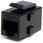 LANケーブル延長コネクター/CAT6A対応/RJ45 中継用カプラー/メス-メス/ブラック/ギガビット対応/耐久&難燃素材