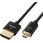 microHDMIケーブル HDMI-マイクロHDMI ハイスピード スーパースリム イーサネット対応 ブラック