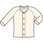 ひば前開き7分袖(ラグラン袖)紳士用