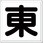 一文字看板(東西南北)