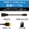 HDMI変換ケーブル microHDMI-HDMI デジカメ 3重シールドケーブル ブラック