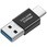 USBアダプタ USB Type-A(オス) - TYPE-C(オス) ストレートタイプ