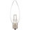 LED電球 シャンデリア電球形 E17/0.8W クリア 昼白色