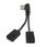 USB2分岐ケーブル(L型)