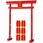 スーパージャンボ鳥居POP(高さ：250cm)