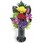 色華やかプリザーブド仏花 花器付き
