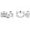 アルミフレーム用ナット・ホルダーセット(後入れタイプ) □40シリーズ