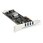 USB 3.0 4ポート増設PCI Expressインターフェースカード 4個の専用5Gbpsチャネル UASP対応 SATA/ペリフェラル電源端子付き