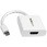 Mini DisplayPort - HDMI 変換アダプタ/mDP 1.2 - HDMI ビデオ変換/1080p/ミニディスプレイポート - HDMI 映像コンバータ/ミニDP - HDMI パッシブアダプタ/ホワイト