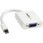 Mini DisplayPort - VGA変換アダプタ Mini DP(オス) - VGA(メス) 1920x1200