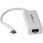 USB有線LANアダプター/USB-C接続/USB 3.2 Gen1/10/100/1000Mbps/Thunderbolt 3互換/各種OS/ホワイト/ギガビットイーサネット/ノートパソコン用 RJ45 ネットワーク 変換 コンバーター