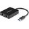 USB有線LANアダプター/デュアルポート/USB-A接続/USB 3.0/10/100/1000Mbps/1x USB-A/各種OS/ブラック/ギガビットイーサネット/ノートパソコン用 RJ45 ネットワーク 変換 コンバーター