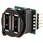 USBコネクタ， USB2.0， メス RS Pro， ポート数:2