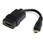 12cm ハイスピードHDMI変換ケーブル/変換アダプタ HDMI タイプA メスーマイクロ/Micro HDMI タイプD オス