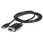 1ポートUSB-ヌルモデムRS232Cシリアル変換ケーブル(クロスケーブル) 1x USB A オスー1x DB-9(D-Sub 9ピン) メス