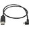 スマホ充電Micro-USBケーブル 0.5m L型左向きマイクロUSB (オス) - USB (オス) 24AWG