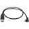 スマホ充電Micro-USBケーブル 0.5m L型右向きマイクロUSB (オス) - USB (オス) 24AWG
