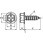 (+-)六角フランジタッピンねじ 1種A形(鉄/ノンクロームブラック)(小箱)