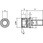 六角穴付きボルト(キャップスクリュー)P=4(SW+JIS小形W組込)(鉄/亜鉛黒)(小箱)
