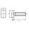 長方形ボルト 全ねじ(鉄/ユニクロ)(小箱)