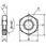 管用ナット(P=0.75)(鉄/クロメート)(小箱)