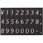 マグネット数字シート 小