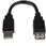 15cm USB2.0延長アダプタケーブル USB A オスーUSB A メス