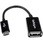 12cm Micro USB OTG変換アダプタ マイクロUSBホストケーブル USB A端子 メス - USB Micro-B端子 オス