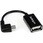12cm L型Micro USB - USB OTG変換アダプタ マイクロUSBホストケーブル USB Aタイプ メスーUSB Micro-Bタイプ オス