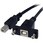 30cm USB2.0 パネルマウント型ケーブル パネルマウント用USB Bポート(メス) - USB Bポート(オス)
