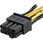 PCI Express電源6ピン - 8ピン変換アダプタケーブル 6ピン (メス) / 8ピン (オス) グラフィックカードの補助電源用
