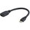 ミニHDMI - HDMI 1.4変換ケーブル/12.7cm/4K30Hz/Mini HDMI タイプC(オス) - HDMI(メス)/ブラック/モニター アダプター コード/ディスプレイ コンバーター