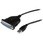 1.8m USB-パラレル(D-Sub 25ピン) プリンタ変換ケーブル USB A(4ピン)-DB25 25ピン(IEEE1284準拠) オス/メス