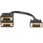 30cm DVI-D-2x DVI-D分岐ケーブル 1x DVI-D オスー2x DVI-D メス 分配ケーブル/ スプリッタ