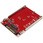 M.2ドライブ - U.2 (SFF-8639) ホストアダプタ M.2 PCIe NVMe SSD対応