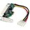 PCI Express-PCI変換カード 1x PCI Express x1 (オス)-1x PCIスロット(メス)/ ペリフェラル用電源 4ピン