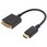 15cm HDMI-DVI変換アダプタ HDMIオス-DVIメス   HADVF-706BB [HDMI⇔DVI /0.15m]