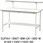 軽量作業台/耐荷重150kg_架台付_高さ調整H900～1200_半面棚板付_ワークテーブル150シリーズ