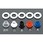 4mm プラスティックハトメ(クリアー/100組)