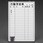 600x 900mm 予定表ボード