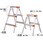 336x160mmx0.56m/2段 踏 台(アルミ製)