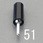 Φ6.5x25mm  チップジャック(黒)