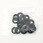 M6/6.4x12x1.6mm 平ワッシャー(ナイロン製/黒/20枚