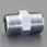 R 3/4"xR 3/4" 給水管ニップル(クロムメッキ)