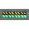 275x2000mm コーナークッション(緑/白)