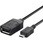 USB(microB to A)変換アダプター 0.5m ブラック