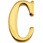 真鍮切り文字(30サイズ)大文字 ブラスレター
