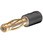 マルチコンタクト テストアダプタ， 4mm プラグ， 2mm ソケット， 黒 24.0106-21
